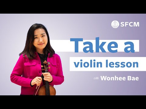 Full-Length Violin Lesson: Brahms Concerto with Wonhee Bae | SFCM
