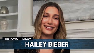 Hailey Bieber Dishes on Quarantine with Justin Bieber & New YouTube Channel | The Tonight Show video