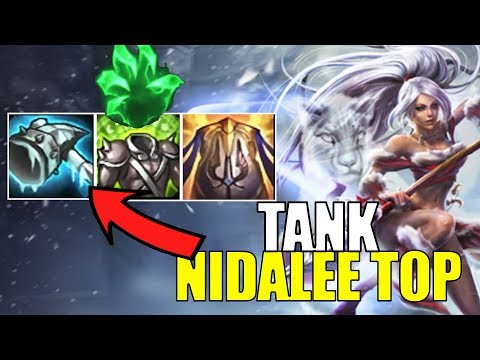 FULL TANK NIDALEE TOP! ACTUALLY HARD CARRYING! (TROLLING TEAM) - LEAGUE OF LEGENDS