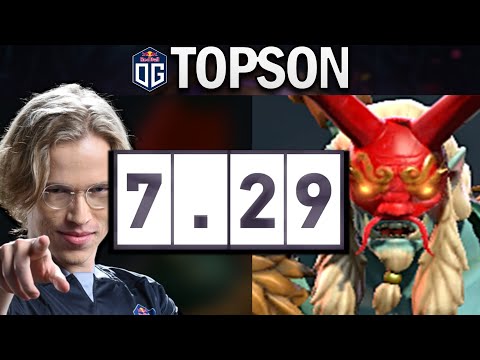 OG.TOPSON GRIMSTROKE IN NEW PATCH - DOTA 2 7.29 GAMEPLAY