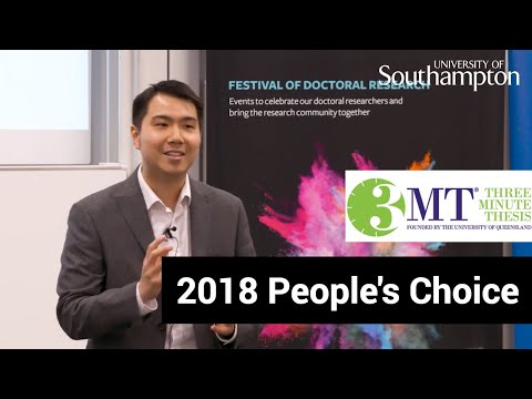 People's Choice, Three Minute Thesis '18  | University of Southampton