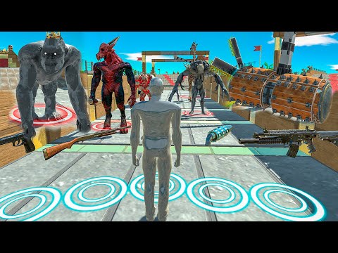 🔥FPS AVATAR PASSES EXTREME OBSTACLE COURSE - Animal Revolt Battle Simulator