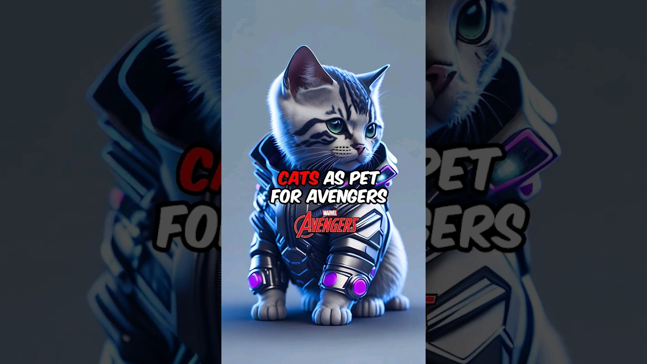 If Avengers had cats as pets #stablediffusion #midjourney #aiart #avengers #pets #cat