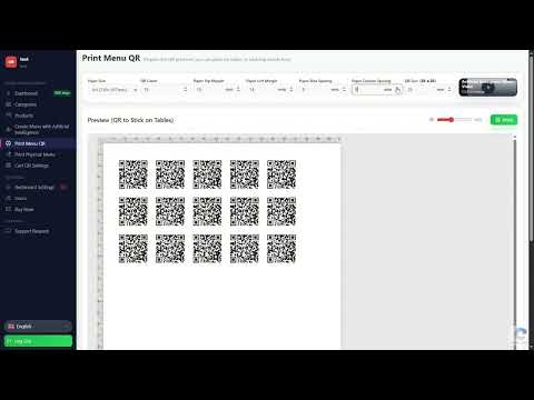 AI menu tutorial video