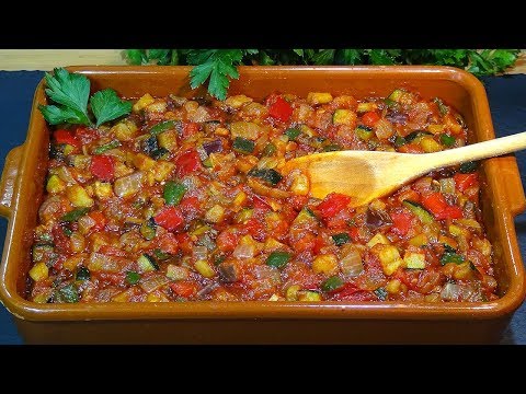 Vegetable Ratatouille, Grandma Espiri's recipe (Fried Vegetables). Loli Domínguez. Recipes