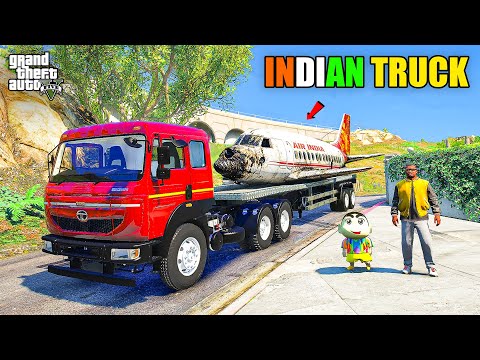 Franklin & Shinchan Buy Indian TATA Signa Truck And Start Transport Business in GTA 5