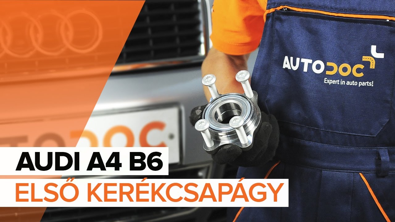 Elülső kerékcsapágy-csere Audi A4 B6 gépkocsin – Útmutató