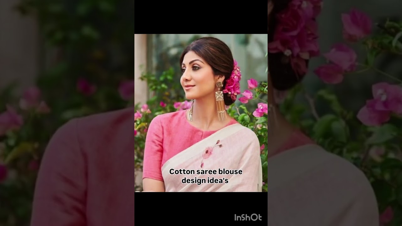 cotton saree blouse design ideas 💡🥻#fashion #cottonsarees #cottonblousedesign #latestdesigns