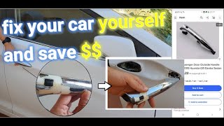 Fix car 🚓 door handle  🤙 with broken remote key 🔑 button