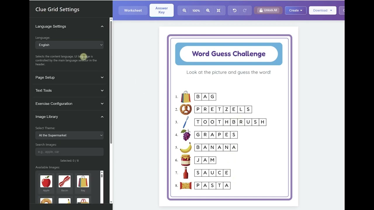 How to Create Word Guess Worksheets — Video Tutorial