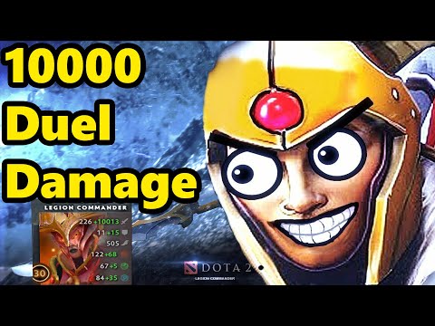 DOTA 2 Highest Duel Damage LEGION COMMANDER - 10000 Duel Damage - Longest Dota 2 Match