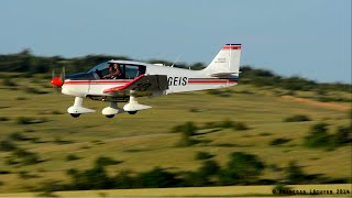 preview picture of video 'Robin DR400-120 F-GEIS sunset landing & takeoff at Millau-Larzac [LFCM]'