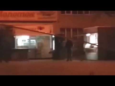 Бухой юнец разгромил шаурмячку