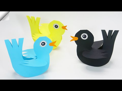 DIY paper toys Easy paper birds
