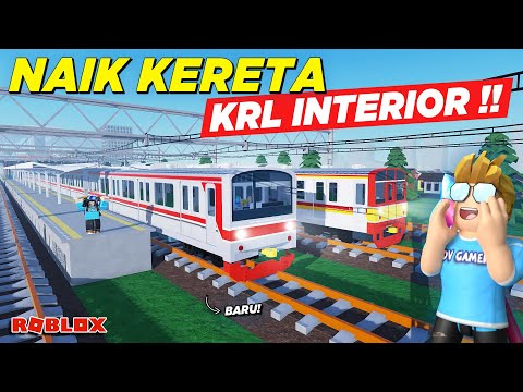 NYOBAIN KRL BARU DAN KERETA API FULL INTERIOR DI ROBLOX !! REVIEW GAME KAI - Roblox Indonesia