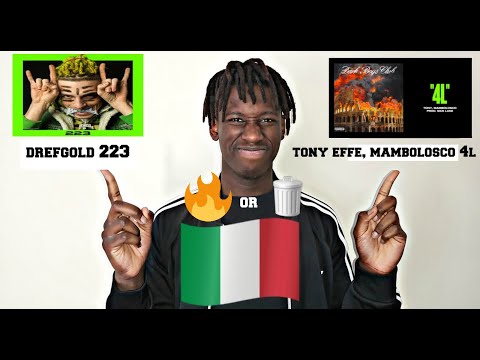 FIRST REACTION TO ITALIAN MUSIC FT DARK POLO GANG, MAMBOLOSCO & DREFGOLD
