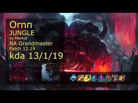Ornn vs Maokai Jungle - NA 13/1/19 Patch 12.19 Gameplay