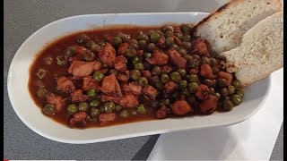 TOTANO IN UMIDO CON PISELLI piatto di pesce semplice ed economico