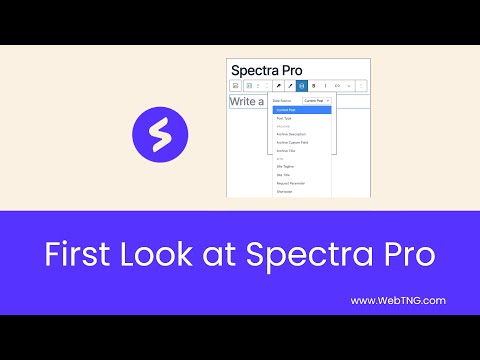 First Look at Spectra Pro