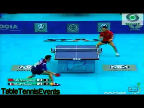 Simon Gauzy Vs Fan Shengpeng: 1/4 Final [WJTTC India 2012]