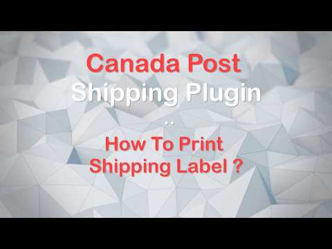How to Print Canada Post Shipping Label with WooCommerce Canada Post Shipping plugin..?