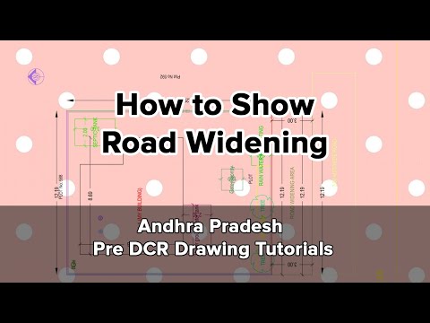 Como mostrar o alargamento da estrada - Planos pré-DCR de Andhra Pradesh