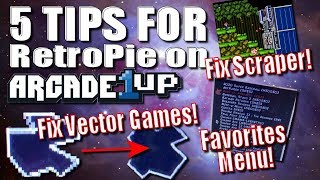 5 Tips for RetroPie on Arcade 1Up (Fix Retropie, Scraper, Vector, Favorites)
