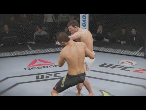 UFC 199: Michael Bisping vs Luke Rockhold FULL FIGHT KO in EA SPORTS UFC 2