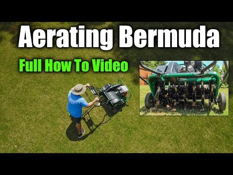 Aerating Bermuda Lawns - Full How To Video