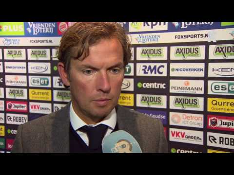 Alex Pastoor reageert na de 2-1 thuisnederlaag tegen FC Utrecht