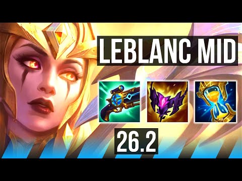 LEBLANC vs GALIO (MID) | 7k gold comeback, 44K damage | EUW Diamond | 26.2