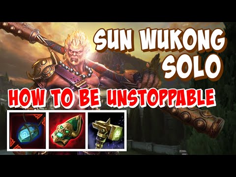 HOW TO BE UNSTOPPABLE WITH SUNWUKONG SOLO GAMEPLAY SMITE SEASON 9