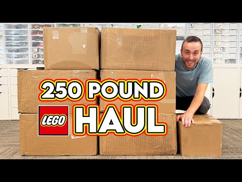 250 POUND LEGO HAUL! Mega Unboxing! (113 KG | 250 LBS)