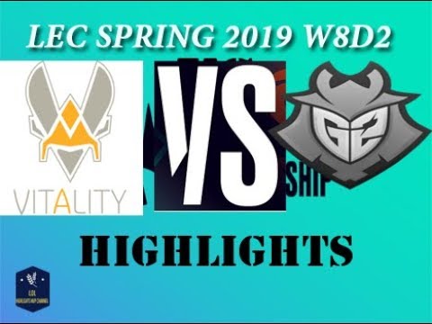 VIT vs. G2 Highlights W8D2 LEC S2019 | Team Vitality Jiizuke(Lissandra) vs G2 Esports Caps (Ryze)