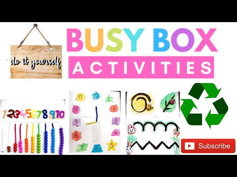 Diy Busy Box for kids | Numbers | kidsactivity | Recycle & play