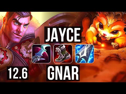 JAYCE vs GNAR (TOP) | 1.6M mastery, 7/2/7, 300+ games, Dominating | KR Master | 12.6