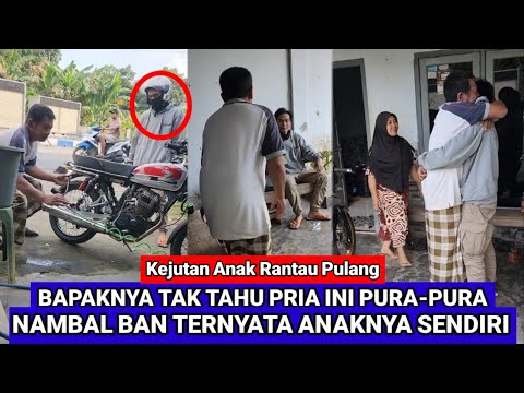 A touching moment when a child and his parents meet after returning from abroad.