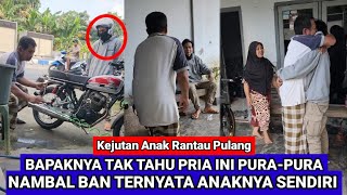 Download lagu BUAT BAPAKNYA KAGET TAK KENALI Momen Haru Pertemuan Anak Dan Orang Tua Pulang Merantau mp3