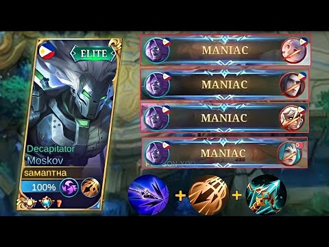 4TIMES MANIAC! MOSKOV vs EVERYONE! WIND NATURE + INSPIRE IS THE KEY!🔥 | MOBILE LEGENDS