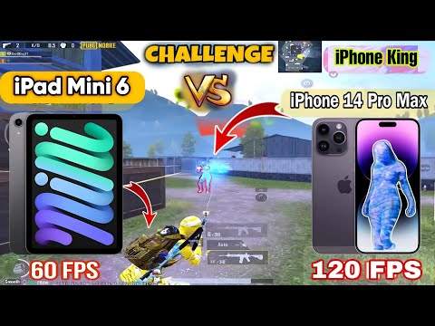 iPad Mini 6 VS iPhone 14 Pro Max Which is Better for PUBG? I 60FPS vs 120FPS PUBG Mobile