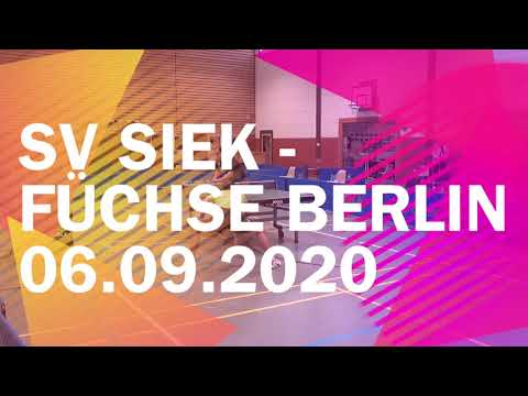 SV Siek II vs. Füchse Berlin | So. 06.09.2020 | Tischtennis Regionalliga Nord 2020/2021