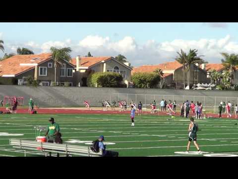 JVB 200m Heat 2 at Edison HS 4-13-17 - Los Alamitos Boys