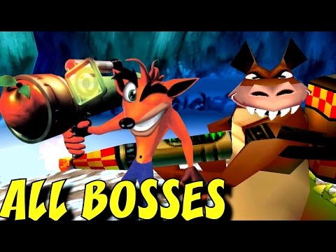 Crash Bandicoot 3 Warped - All Bosses (No Damage)