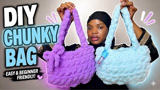How to Crochet a Chunky Bag | Beginner DIY Tutorial