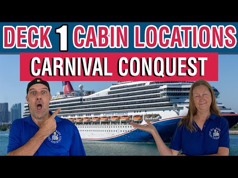 Thumbnail for Cabin Deck 1 Locations on Carnival Conquest  | Tall Man's Cruise Adventures