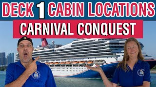 Cabin Deck 1 Locations on Carnival Conquest  | Tall Man's Cruise Adventures