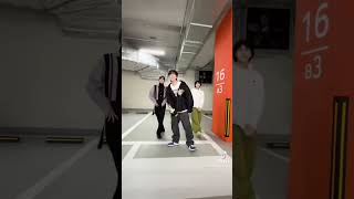 Enhypen debuted on BTS Tiktok! On the street challenge with J-hope sunbaenim 🫶🏻 #enhypen #bts