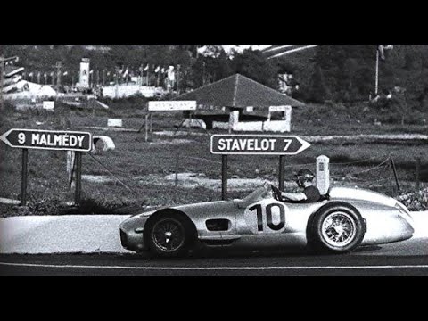 Triunfo de Fangio en Spa 1955 (English audio)