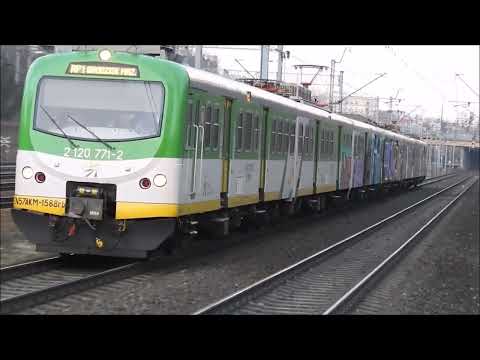 Zmodernizowane Kible EN57 AKM w malowaniu KM i przemalowaniu przez grafficiarzy (i bonus)