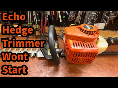 Echo HC-150 hedge trimmer starting issue; easy fix